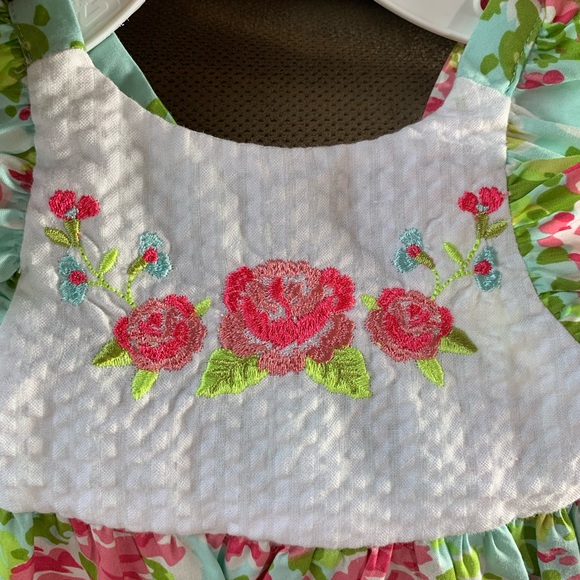 NWT Bonnie Baby Sleeveless Floral Romper - Picture 8 of 8